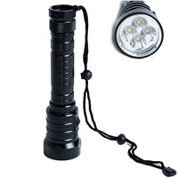 SolarStorm DX4S Diving Flashlight IPX8 Waterproof XM-L U2 LED Torch Submarine Lamp 3 Modes 3200 Lumens with Lanyard
