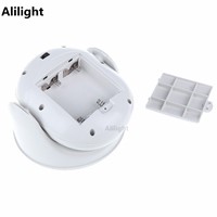 Indoor/Outdoor 6V LED Cordless Motion Activated Sensor Lamp Sconces 360 Degree Rotation Wall Light White Porch Lights Fixtures