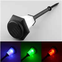 Solar Power LED 3-Color Changing Bright Efficient Garden Yard Landscape Stake Lawn Bulbs Decor Light
