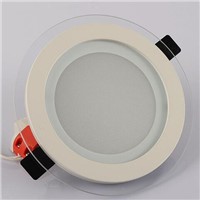 Energy Saving LED Panel Downlight Dimmable Glass LED Recessed Ceiling Lamp 6w 12w 18w Round Sopt Down Lights Kitchen Decro Bulb
