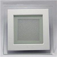 6W 12W 18W LED Panel Downlight Square Glass Cover Lights High Bright Ceiling Recessed Lamps AC85-265 + Driver