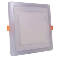 Double Color LED Panel Downlight 6W 9W 16W 3 Model LED Lamp Panel Light LED Ceiling Recessed Lights Indoor Lighting Bulbs