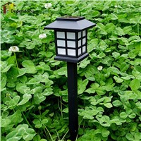 2pcs Solar Power Garden Lamp LED Outdoor Waterproof Path Way Landscape Garden Fence Lamp