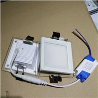 6W 12W 18W Led downlights Fixture Round/Square glass anti-fog down light 110-240V Led panel Lights Cool/Warm White