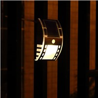 Solar Power LEDs Outdoor Waterproof Garden Pathway Stairs Lamp Light Energy Saving LED Solar Wall Lamps Warm White Cold White