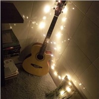 5M/10M 100 LEDs Waterproof Copper Wire LED String Light 3AA Battery Operated Fairy String Lights Outdoor Decoration for Bedroom