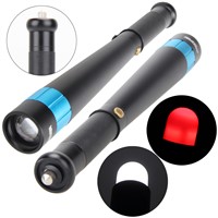 High Quality Flashlight 3 Mode Black Portable Security Change Color Baseball Torch Lamp Outdoor Hiking Camping Light
