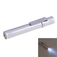 3W LED Pen Torch Portable Mini Flashlight Aluminum Alloy Torch Lamp for Outdoor Activities 3 Colors Built-in Clip Design