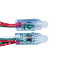 100 pcs 12mm WS2811 2811 IC RGB Wire cable Led Module String DC 5V input IP68 waterproof Full color RGB Digital LED Pixel Light