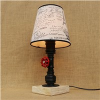 Metal Water Pipe Vintage Desk Lamp Industrial Loft Retro Novelty Table Lamp For Study Room bedside Light