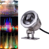 10W DC12V RGB LED Underwater Fountain Light Swimming Pool Pond Fish Tank Aquarium LED Light Lamp IP65 Waterproof