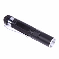 Hot Sale A1 Super Mini LED Flashlight Zoom Focus Portable 300LM LED Lamp Clip Penlight Flashlight Torch AAA Battery