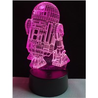 Star Wars Warship 3D Night Light Touch Switch Acrylic 7 Colour Gradient Novelty Lighting Table lamp Home Decor 7colors