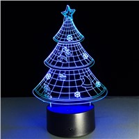 New Fashion 3D Colorful Christmas Tree Atmosphere Led Night Lights Lighting Mood Lamp new Year&amp;amp;#39;s gift Present For Kid&amp;amp;amp;Baby&amp;amp;amp;Child
