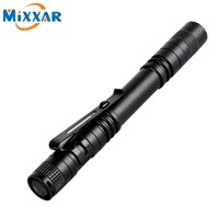 zk50 Portable Mini Pen Light LED Flashlight Torch CREE XPE-R3 Flash Light 300LM Hunting Camping Lamp By 2xAAA battery