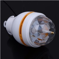 3W RGB USB LED Rotating Stage Light Crystal Magic Ball Ktv Projector Home Decoration Lighting Disco Lamp USB
