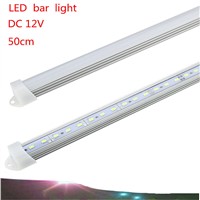 2PCS  30cm/50cm DC12V LED light bar with aluminum cover + PC cover SMD5630 36LED LED lamp Hard strip light warm / pure white