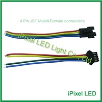 2pin/3pin/4pin male and felame JST/waterproof LED wire connector