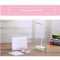 DC5V Led Desk Lamp Portable Touch Dimmable Table Lamp USB Rechargeable Table Light with Message Board for Kids Book Reading