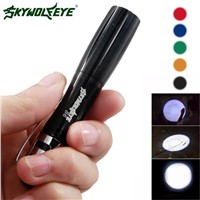 DC 27 Shining Hot Selling Fast Shipping CREE XPE-R3 LED 250LM Lamp Clip Mini Penlight Flashlight Torch AAA