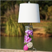 Hot sale Nordic fresh pastoral artistic glass table lamp creative decorative lamp girls gift lamp LED table lamps