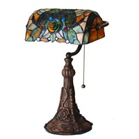 FUMAT Stained Glass Table Lamps Quality Luxury Dragonfly Glass Shade Lightings  Living Room Bedside Lampe Decor Table Lights