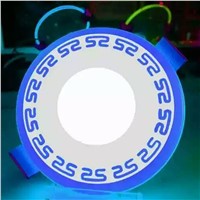 RGB LED Panel Light with Driver Ultra Thin Ceiling Lights LED Recessed Panel Downlight Watts 3W/6W/12W Round Shape LED Light