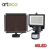 Super Bright 60LEDs Solar Light PIR Motion Sensor Solar Lamp Waterproof Outdoor lighting Garden Security Floodlight Wall Lamp
