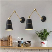 Post - modern creative living room bedroom wall lamp Nordic study room personality aisle long arm wall light