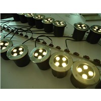 Wholesale price 4x1W Round Led underground light outdoor Warm White/Natural White/Cold White Waterproof IP68 Led Lawn lamp