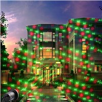 Holigoo Christmas laser lights Projector Waterproof, Red and Green Star Laser Show Xams for Christmas Holiday, Landscape, Garden