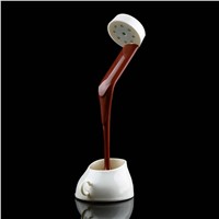 Creative DIY Coffee Cup Lampshade LED Down Night Lamp Home USB Battery Pouring Table Light for Study Room Bedroom Decoration