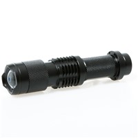 SK98 Hot Selling 5 Modes XML-T6 Mini LED Flashlight Zoomable Adjustable Focus 2000LM Linternas Penlight Torch Black 18650