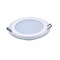 20pcs/lot Non-Dimmable 6W LED Panel Downlight Round Glass Panel Lights Ceiling Recessed Lamps For cold white Home Hotel Lighting