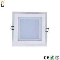 20pcs/lot Led Panel Down Light 12W Led Ceiling Downlight AC110-265V SMD 5730 High bright led glass square shaped Panel light