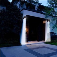 8LED SMD2835 Solar Power Wireless Security Motion Sensor Lights Outside Wall Lamp Light 800mAh NI-MH Rechargeable Battery