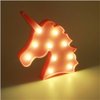 Flamingo LOVE Star 3D LED Night Light Standing Lamp Marquee Letter Light Novelty 3D Lamp Luminaria For Children Home Decoration