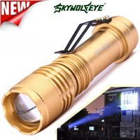 Super 6000LM CREE Q5 AA/14500 3 Modes ZOOMABLE LED Flashlight Torch Super Bright 170118 920