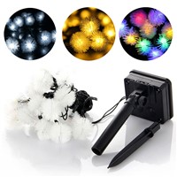 New Arrival LED 20 LED Solar Outdoor String Fairy Lights Chuzzle Ball Lights for Outside Garden Camping Party Christmas