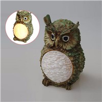 New Cute Owl Style Solar Power LED Villa Garden Lamp Yard Lawn Light Party Path Outdoor  --M25