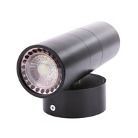 AC220-240V LED Wall Light Waterproof IP65 Stainless Steel Double Wall Light Up Down GU10 Indoor Outdoor Wall Light Black