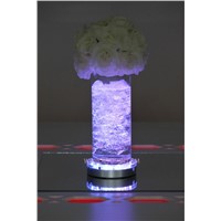20pcs 6inch rechargeable glass crystal vase light wedding party table decoration birthday event party decorative led light base
