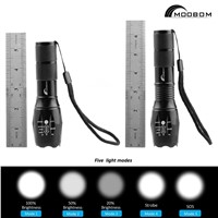 1PC E17 XM-L T6 3800LM Aluminum Waterproof Zoomable LED Flashlight Torch Light Powered By 18650 Or AAA Battery SA892 P0.11