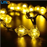 Lmid Garden Home Decoration Solar LED String Lighting Lamp Outdoor Fairy Diamond Waterproof Christmas Solar Lamps