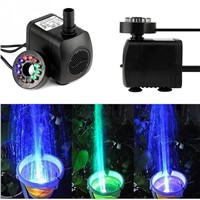 Mini Electric Submersible Water Pump Color RGB With 12 LED Fountain Garden Pond Fish Tank Fountain Pool Lights