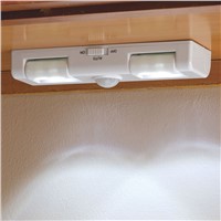 LED Wireless Motion Sensor Activated Night Light For Cabinet Drawer Staircase Table Desk Sensor Wall Lamp Lighting Battery Power