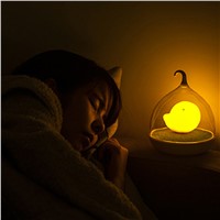Creative Lovely Birdcage LED Night Light Rechargeable Touch Dimmer Desk Table bird lights Portable Night lamp for Children Baby