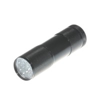 500pcs UV LED Flashlight 9LED 395nm Mini Portable Violet Purple AAA Torch