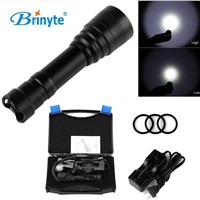 Brinyte XM-L2 U2 LED Diving Flashlight 1000lm High Power Underwater 150m Waterproof Diver Torch Lamp Flash Light + 18650 Battery
