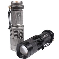 Portable Mini 7W 400Lm LED Adjustable Zoom Focus Flashlight Torch -- CLH